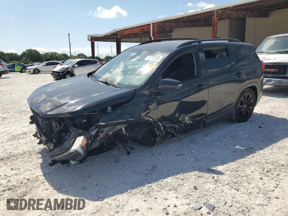 2021 GMC Terrain SLE z VIN 3GKALMEV8ML333938, wystawiony jako Copart lot #55214055 z przebiegiem 50 106 mil mil oraz Nie do naprawy • Non repairable. Historia ofert i sprzedaży dostępna na DreamBid. Obrazek 1.