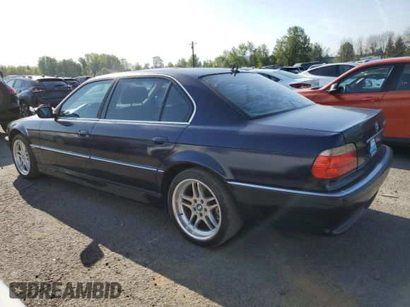 2001 BMW 7 Series 740iL z VIN WBAGH83451DP19708, wystawiony jako Copart lot #54583965 z przebiegiem 125 982 mil mil oraz Czysty tytuł • Clean title. Historia ofert i sprzedaży dostępna na DreamBid. Obrazek 2.