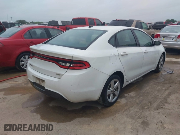 2015 Dodge Dart SXT with VIN 1C3CDFBBXFD319480, listed as a IAAI auction lot 42042555 with 176,300 mi miles. Bid and sale history available at carsss.com. Image 4.