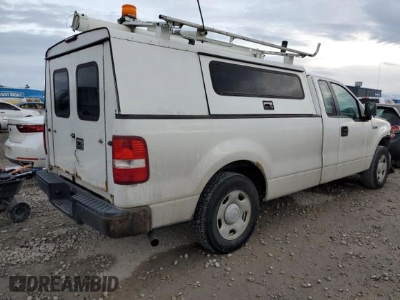 2007 Ford F-150 XL with VIN 1FTRF12W67KD15350, listed as a Copart auction lot 84748464 with 217,276 mi miles and Salvage Title. Bid and sale history available at carsss.com. Image 3.