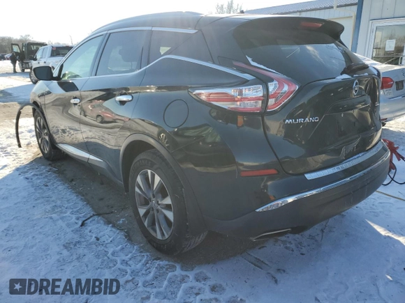 2015 Nissan Murano SV with VIN 5N1AZ2MH4FN270782, listed as a Copart auction lot 88063505 with 138,797 mi miles and Salvage title. Bid and sale history available at DreamBid. Image 2.