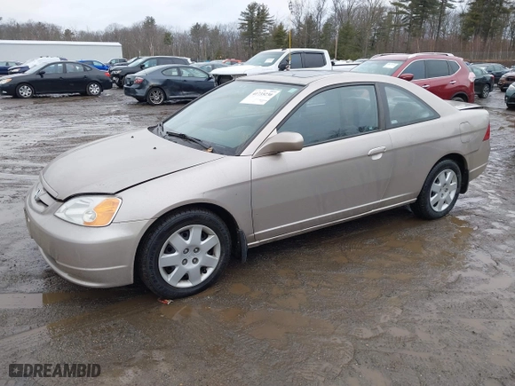 2002 Honda Civic EX with VIN 1HGEM219X2L064097, listed as a IAAI auction lot 41733230 with 70,046 mi miles. Bid and sale history available at carsss.com. Image 17.