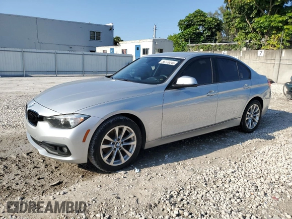 2017 BMW 3 Series 320i z VIN WBA8E1G51HNU13536, wystawiony jako Copart lot #56776245 z przebiegiem 78 809 mil mil oraz Szkoda całkowita • Salvage title. Historia ofert i sprzedaży dostępna na DreamBid. Obrazek 1.