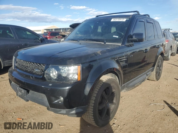 2012 Land Rover Range Rover Sport HSE with VIN SALSF2D49CA719612, listed as a Copart auction lot 46370915 with 142,478 mi miles and Clean title. Bid and sale history available at DreamBid. Image 1.