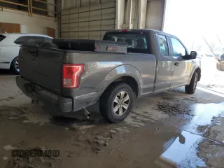 2016 Ford F-150 XL with VIN 1FTEX1C82GKF98647, listed as a Copart auction lot 46437715 with Not Provided miles and Salvage Title. Bid and sale history available at carsss.com. Image 3.