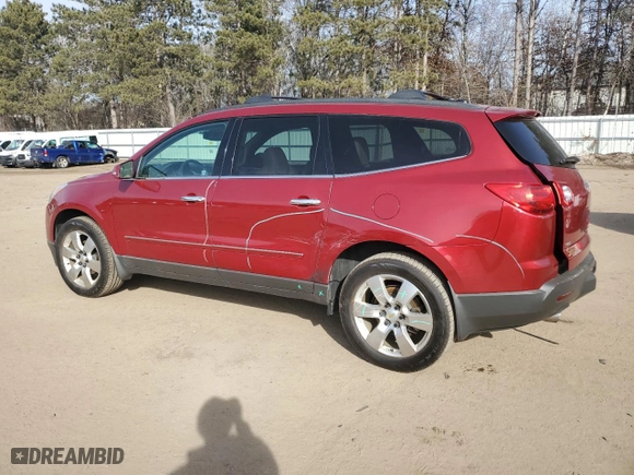 2012 Chevrolet Traverse LTZ with VIN 1GNKVLEDXCJ184148, listed as a Copart auction lot 48105525 with 100,514 mi miles and Salvage Title. Bid and sale history available at carsss.com. Image 2.