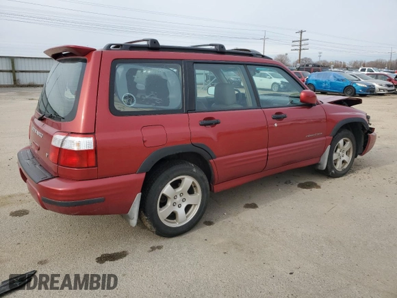 2002 Subaru Forester S w/Premium Pkg with VIN JF1SF656X2H736719, listed as a Copart auction lot 47633405 with 63,397 mi miles and Salvage Title. Bid and sale history available at carsss.com. Image 3.