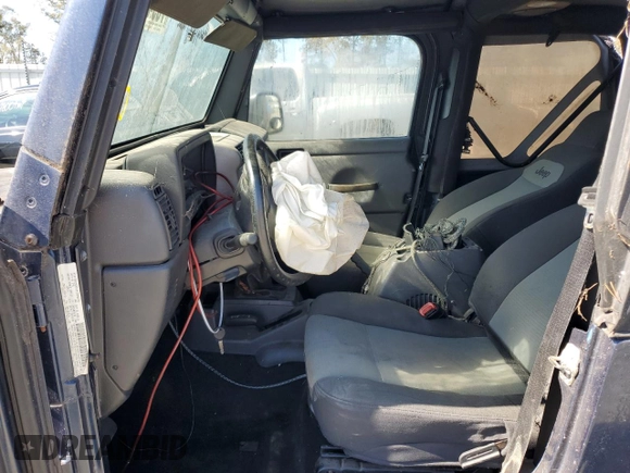 2005 Jeep Wrangler X with VIN 1J4FA39S75P374255, listed as a Copart auction lot 51298675 with Not provided miles and Salvage title. Bid and sale history available at DreamBid. Image 7.