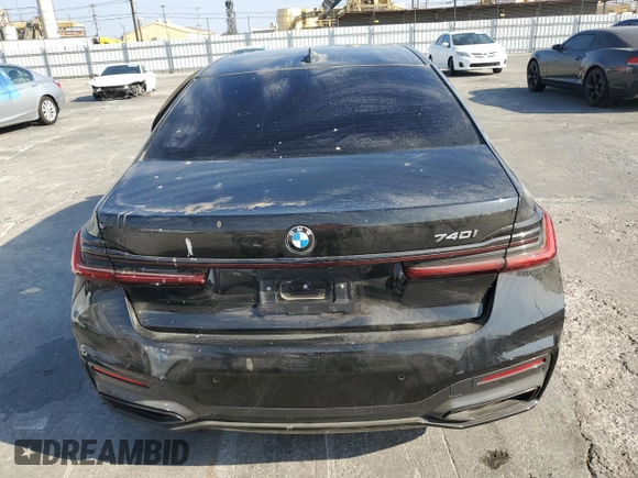 2022 BMW 7 Series 740i with VIN WBA7T2C06NCK50861, listed as a Copart auction lot 71608154 with 51,919 mi miles and Salvage Title. Bid and sale history available at carsss.com. Image 6.