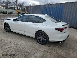 2023 Acura TLX w/A-Spec Package with VIN 19UUB6F53PA001876, listed as a Copart auction lot 47190255 with 30,771 mi miles and Salvage Title. Bid and sale history available at carsss.com. Image 2.
