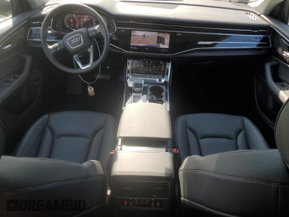 2023 Audi Q8 Premium Plus with VIN WA1BVBF1XPD032408, listed as a Copart auction lot 55977695 with 19,596 mi miles and Salvage title. Bid and sale history available at DreamBid. Image 8.