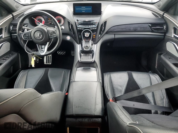 2021 Acura RDX w/A-Spec Package with VIN 5J8TC2H60ML010963, listed as a Copart auction lot 44307295 with 45,596 mi miles and Salvage Title. Bid and sale history available at carsss.com. Image 8.