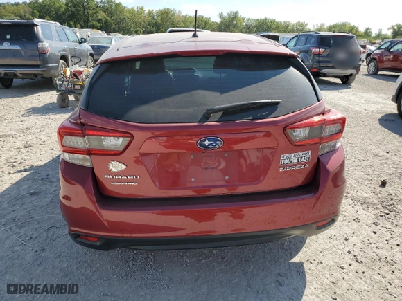 2022 Subaru Impreza with VIN 4S3GTAA61N1710783, listed as a Copart auction lot 71966694 with 49,278 mi miles and Salvage Title. Bid and sale history available at carsss.com. Image 6.