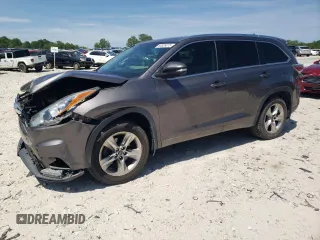 2016 Toyota Highlander Limited with VIN 5TDDKRFH3GS246979, listed as a Copart auction lot 60828075 with 70,225 mi miles and Salvage title. Bid and sale history available at DreamBid. Image 1.