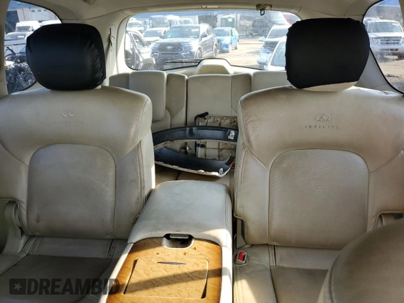 2011 Infiniti QX56 7-passenger with VIN JN8AZ2NE7B9003815, listed as a Copart auction lot 70988084 with 138,459 mi miles and Clean Title. Bid and sale history available at carsss.com. Image 10.