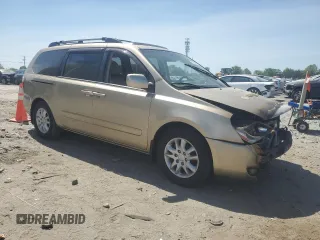 2007 Kia Sedona EX with VIN KNDMB233376157820, listed as a Copart auction lot 54328985 with Not Provided miles and Salvage Title. Bid and sale history available at DreamBid. Image 4.