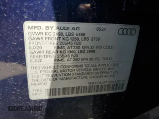 2024 Audi Q5 S line Premium Plus z VIN WA1EAAFY2R2120125, wystawiony jako Copart lot #61986835 z przebiegiem 4 718 mil mil oraz Szkoda całkowita • Salvage title. Historia ofert i sprzedaży dostępna na DreamBid. Obrazek 14.
