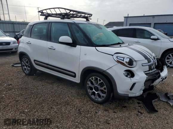 2014 FIAT 500L Trekking with VIN ZFBCFADHXEZ010932, listed as a Copart auction lot 87758755 with Not Provided miles and Salvage Title. Bid and sale history available at DreamBid. Image 4.
