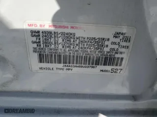 2011 Mitsubishi Outlander SE with VIN JA4AS3AW8BU037967, listed as a Copart auction lot 89248945 with 0 mi miles and Clean Title. Bid and sale history available at carsss.com. Image 13.