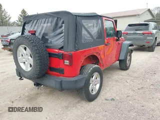 2015 Jeep Wrangler Sport with VIN 1C4GJWAGXFL686842, listed as a IAAI auction lot 42040058 with 154,091 mi miles. Bid and sale history available at carsss.com. Image 4.