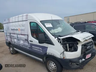 2020 Ford Transit Cargo z VIN 1FTBR2C86LKA34576, wystawiony jako IAAI lot #40383985 z przebiegiem 54 377 mil mil oraz . Historia ofert i sprzedaży dostępna na DreamBid. Obrazek 1.
