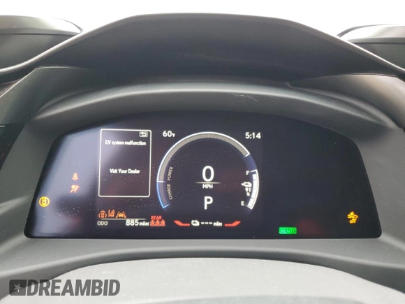 2024 Lexus RZ 450e Premium with VIN JTJAAAAB0RA024522, listed as a Copart auction lot 53356995 with 885 mi miles and Salvage title. Bid and sale history available at DreamBid. Image 9.