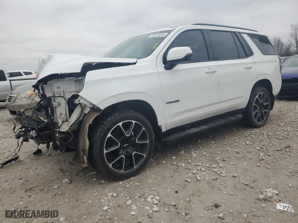 2021 Chevrolet Tahoe RST with VIN 1GNSKRKDXMR280283, listed as a Copart auction lot 85010244 with 0 mi miles and Clean Title. Bid and sale history available at carsss.com. Image 1.