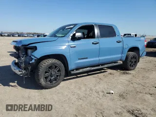 2021 Toyota Tundra 2WD SR5 with VIN 5TFEY5F18MX279030, listed as a Copart auction lot 43449215 with 38,417 mi miles and Salvage Title. Bid and sale history available at carsss.com. Image 1.