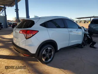 2018 Honda HR-V EX-L with VIN 3CZRU5H75JM705282, listed as a Copart auction lot 84120824 with 111,628 mi miles and Salvage Title. Bid and sale history available at carsss.com. Image 3.