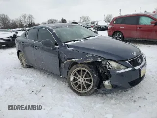 2006 Lexus IS 250 with VIN JTHCK262662003301, listed as a Copart auction lot 87390484 with Not Provided miles and Salvage Title. Bid and sale history available at DreamBid. Image 4.