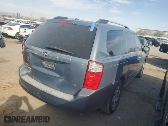 2009 Kia Sedona LX with VIN KNDMB233896315104, listed as a Copart auction lot 74995564 with 210,916 mi miles and Salvage Title. Bid and sale history available at carsss.com. Image 3.