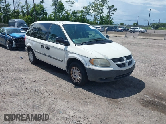 2005 Dodge Caravan SE with VIN 1D4GP25B45B103520, listed as a IAAI auction lot 42612643 with 168,847 mi miles and . Bid and sale history available at DreamBid. Image 1.