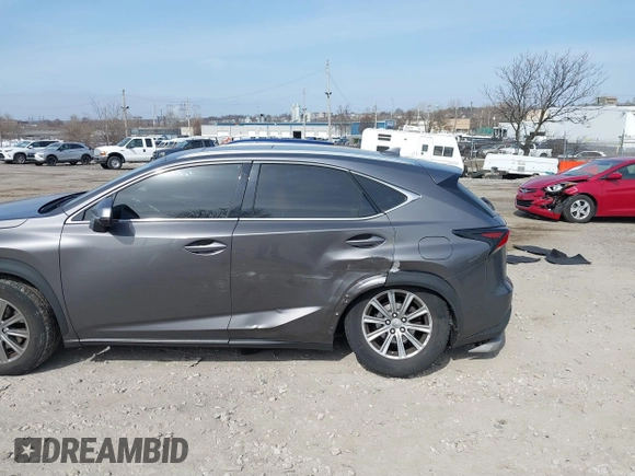 2017 Lexus NX with VIN JTJBARBZ7H2102253, listed as a IAAI auction lot 41783042 with 97,018 mi miles. Bid and sale history available at carsss.com. Image 6.