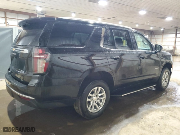 2023 Chevrolet Tahoe LT with VIN 1GNSCNKD9PR411522, listed as a Copart auction lot 51921485 with 53,372 mi miles and Clean Title. Bid and sale history available at carsss.com. Image 3.