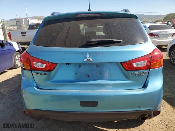 2013 Mitsubishi Outlander Sport SE with VIN 4A4AP4AUXDE013302, listed as a Copart auction lot 45207475 with 153,746 mi miles and Salvage Title. Bid and sale history available at carsss.com. Image 6.