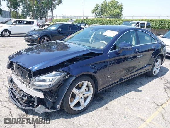 2014 Mercedes-Benz CLS 550 with VIN WDDLJ9BB9EA090821, listed as a IAAI auction lot 42582082 with 97,459 mi miles and . Bid and sale history available at DreamBid. Image 2.