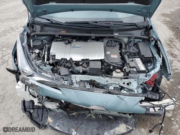 2021 Toyota Prius L Eco with VIN JTDKAMFU0M3134583, listed as a Copart auction lot 52434195 with 26,018 mi miles and Salvage Title. Bid and sale history available at carsss.com. Image 11.