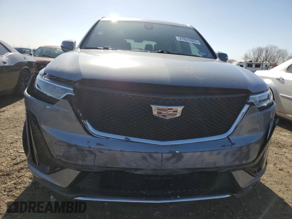 2022 Cadillac XT6 Sport with VIN 1GYKPGRS3NZ142843, listed as a Copart auction lot 47843925 with 26,668 mi miles and Salvage Title. Bid and sale history available at carsss.com. Image 5.