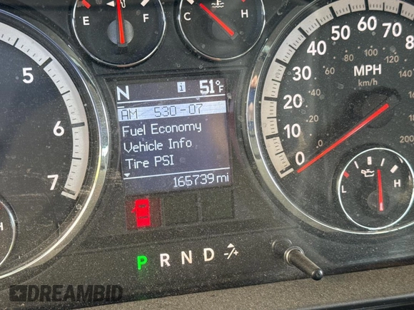 2010 Dodge 1500 SLT with VIN 1D7RV1CT2AS193185, listed as a Copart auction lot 55284335 with 165,739 mi miles and Clean Title. Bid and sale history available at DreamBid. Image 8.