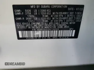 2024 Subaru Outback Wilderness with VIN 4S4BTGUD2R3138569, listed as a Copart auction lot 63275875 with 21,641 mi miles and Salvage title. Bid and sale history available at DreamBid. Image 14.