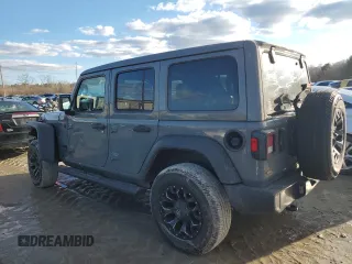 2021 Jeep Wrangler Unlimited Sport S with VIN 1C4HJXDN4MW847816, listed as a Copart auction lot 45693565 with 39,438 mi miles and Salvage Title. Bid and sale history available at carsss.com. Image 2.