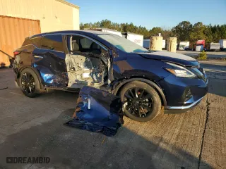 2024 Nissan Murano SL with VIN 5N1AZ2CJ3RC105262, listed as a Copart auction lot 83023564 with 13 mi miles and Salvage Title. Bid and sale history available at carsss.com. Image 4.