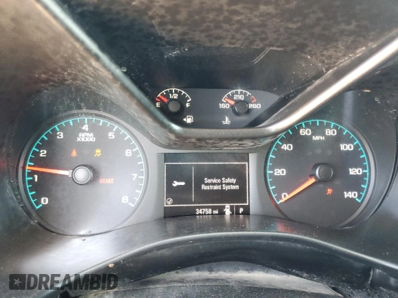 2022 Chevrolet Colorado 2WD Work Truck with VIN 1GCHSBEA2N1194574, listed as a Copart auction lot 56701075 with 34,758 mi miles and Salvage title. Bid and sale history available at DreamBid. Image 9.
