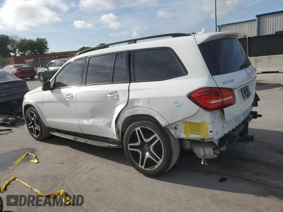 2019 Mercedes-Benz GLS 550 with VIN 4JGDF7DE6KB223645, listed as a Copart auction lot 61130865 with 105,894 mi miles and Salvage title. Bid and sale history available at DreamBid. Image 2.
