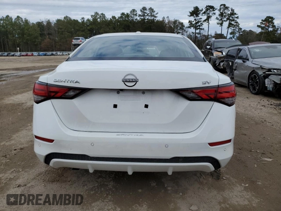 2024 Nissan Sentra SV with VIN 3N1AB8CV3RY381434, listed as a Copart auction lot 88574265 with 5,168 mi miles and Salvage Title. Bid and sale history available at DreamBid. Image 6.