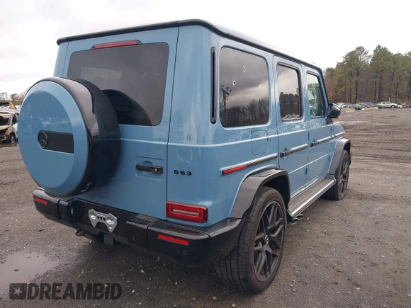 2023 Mercedes-Benz G with VIN W1NYC7HJ9PX480095, listed as a IAAI auction lot 40912493 with 5,055 mi miles. Bid and sale history available at carsss.com. Image 4.