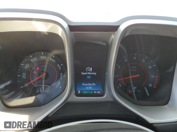 2015 Chevrolet Camaro LT with VIN 2G1FF3D39F9297369, listed as a Copart auction lot 53297695 with 105,471 mi miles and Salvage Title. Bid and sale history available at carsss.com. Image 9.