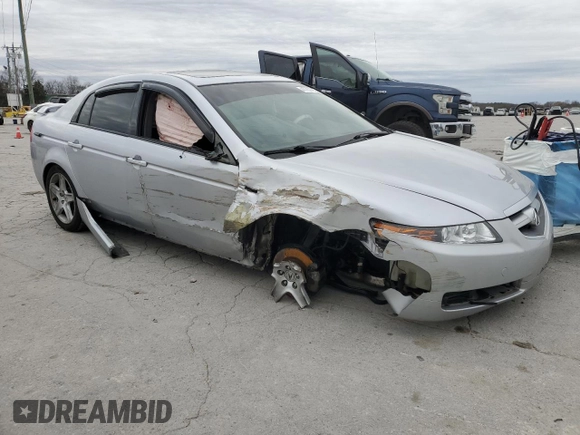 2004 Acura TL with VIN 19UUA66234A008251, listed as a Copart auction lot 47762785 with 122,208 mi miles and Salvage Title. Bid and sale history available at carsss.com. Image 4.