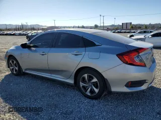 2020 Honda Civic LX with VIN 19XFC2F6XLE205068, listed as a Copart auction lot 46477215 with 58,296 mi miles and Salvage Title. Bid and sale history available at DreamBid. Image 2.