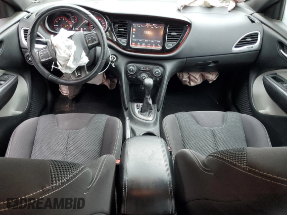 2015 Dodge Dart SXT with VIN 1C3CDFBB7FD433999, listed as a Copart auction lot 58459185 with 185,580 mi miles and Salvage title. Bid and sale history available at DreamBid. Image 8.